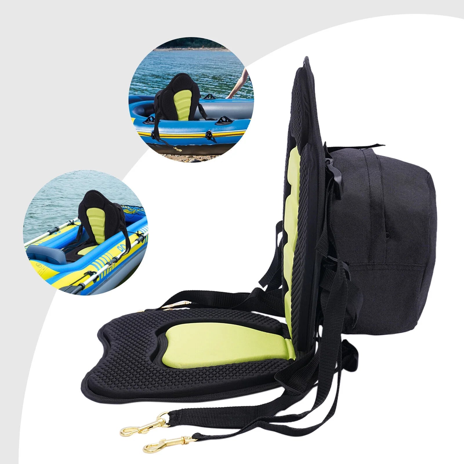 Adjustable Padded Kayak Seat Backrest Cushion S9162