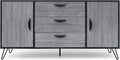 Mid-Century Modern Faux Wood Cabinet D104