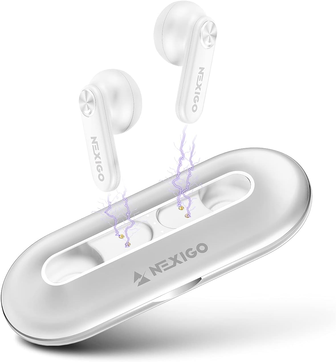 Black Wireless Earbuds with 28H Playtime M497