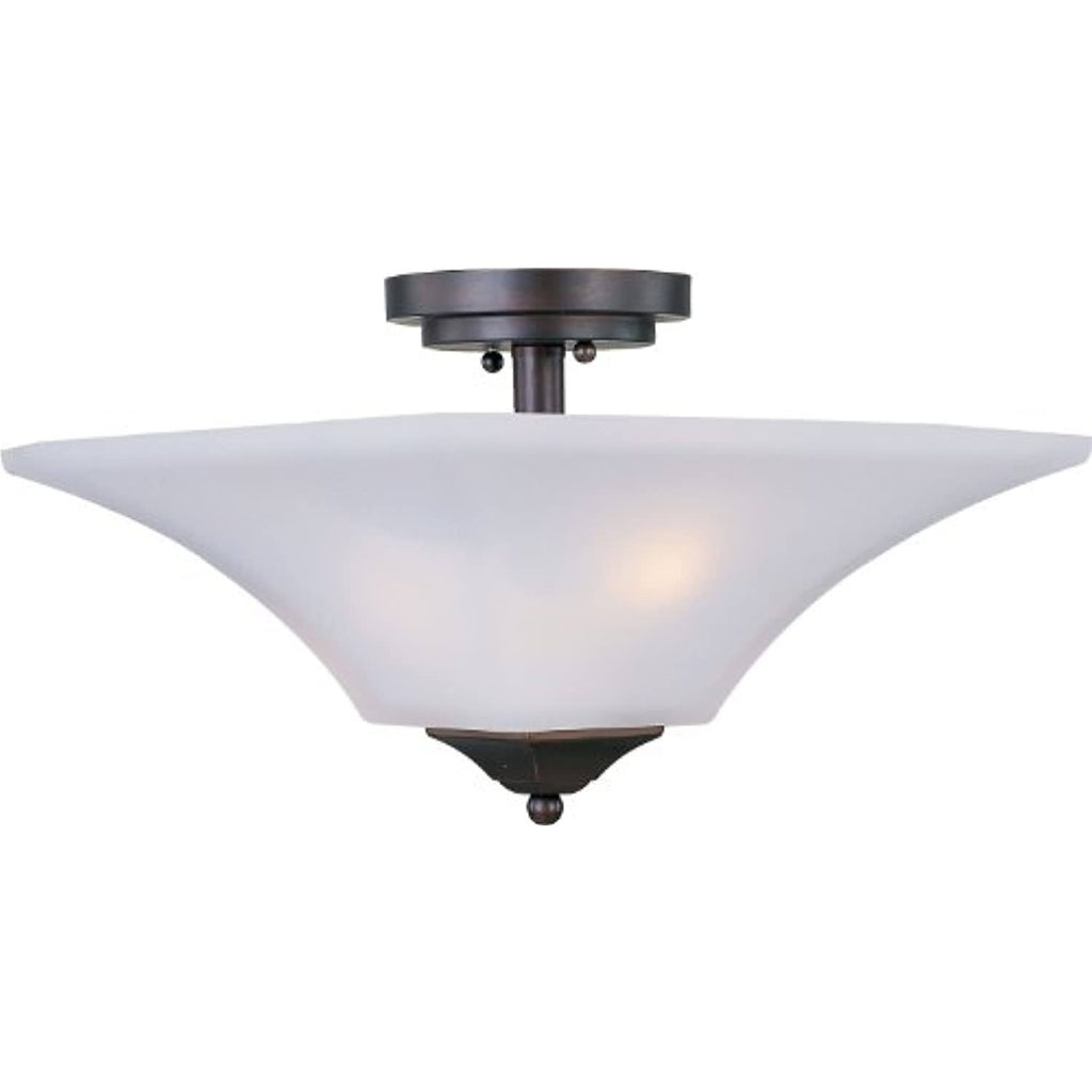 2 Light Semi Flush Mount Oil Rubbed Bronze T6205