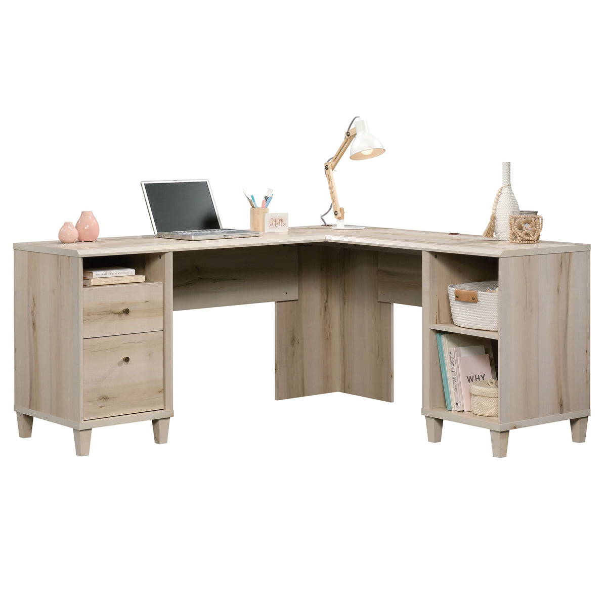 Pacific Maple Finish L-Desk K4002