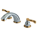 Chrome Widespread Bathroom Faucet with Pop-Up E4549
