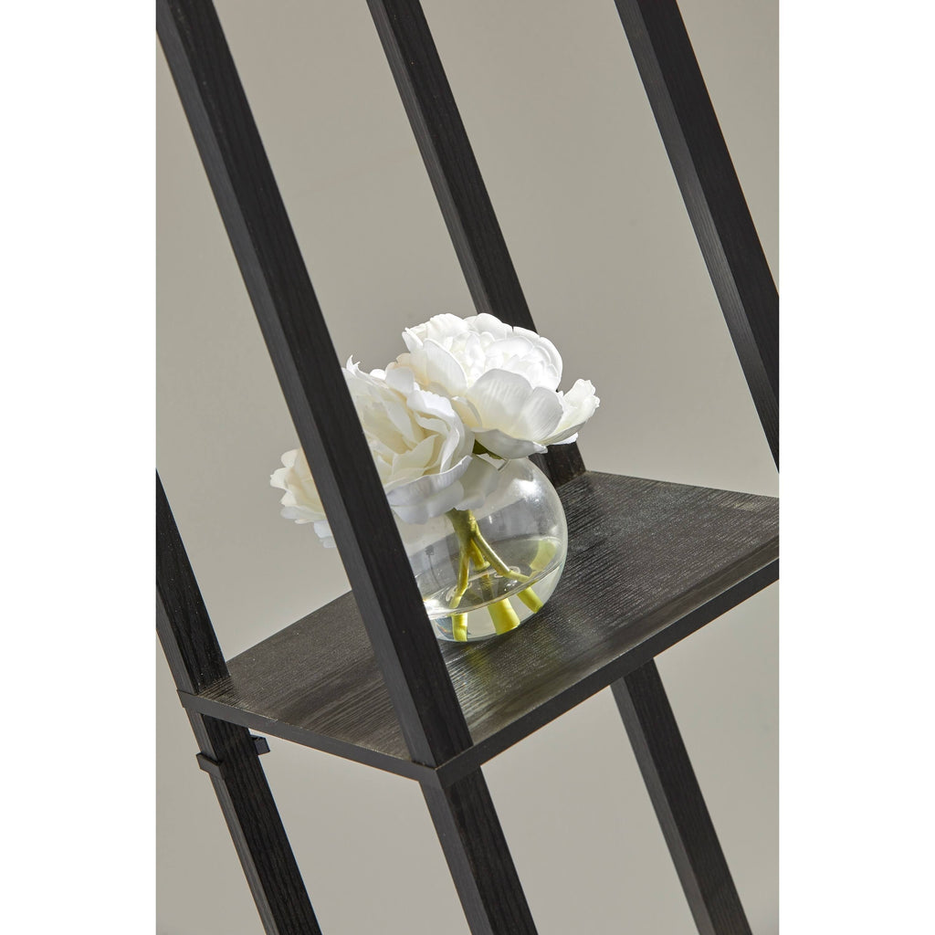 Black Wood Shelf Lamp X1328