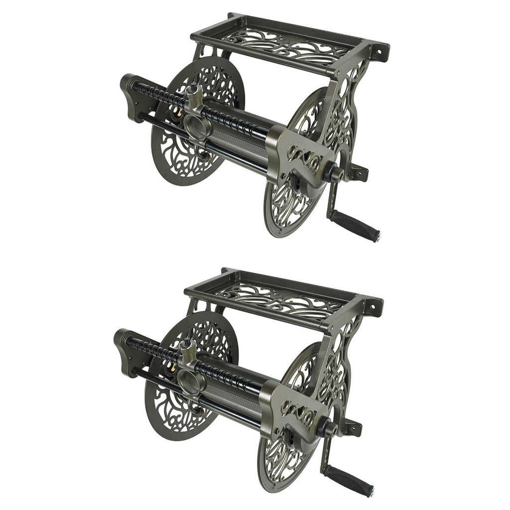 125& Wall Mounted Aluminum Hose Reel (2 Pack) G9671