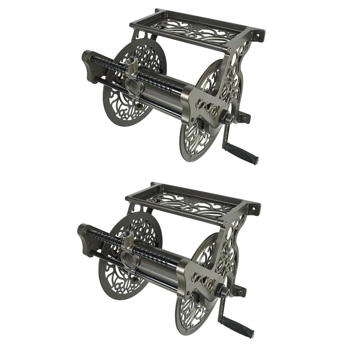 125& Wall Mounted Aluminum Hose Reel (2 Pack) G9671