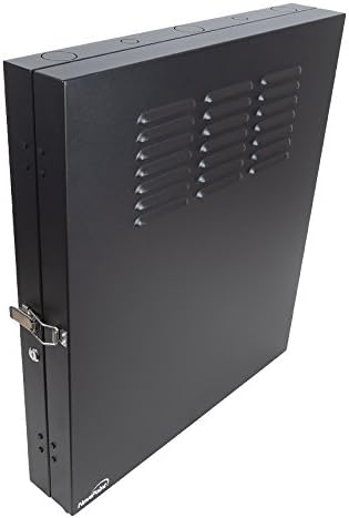 2U Vertical Wall Mount Enclosure Cabinet Black S6489