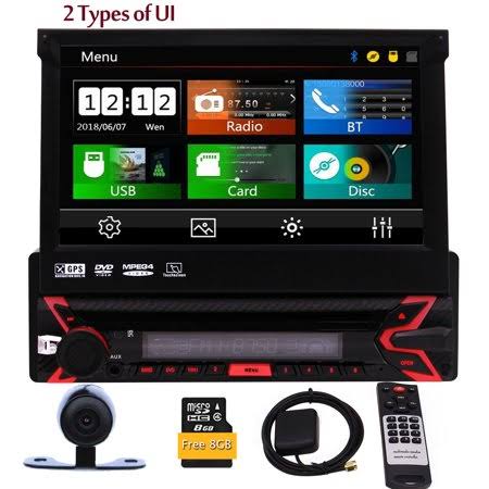 Single DIN 7 inch Touch Screen Car Stereo with Bluetooth F600