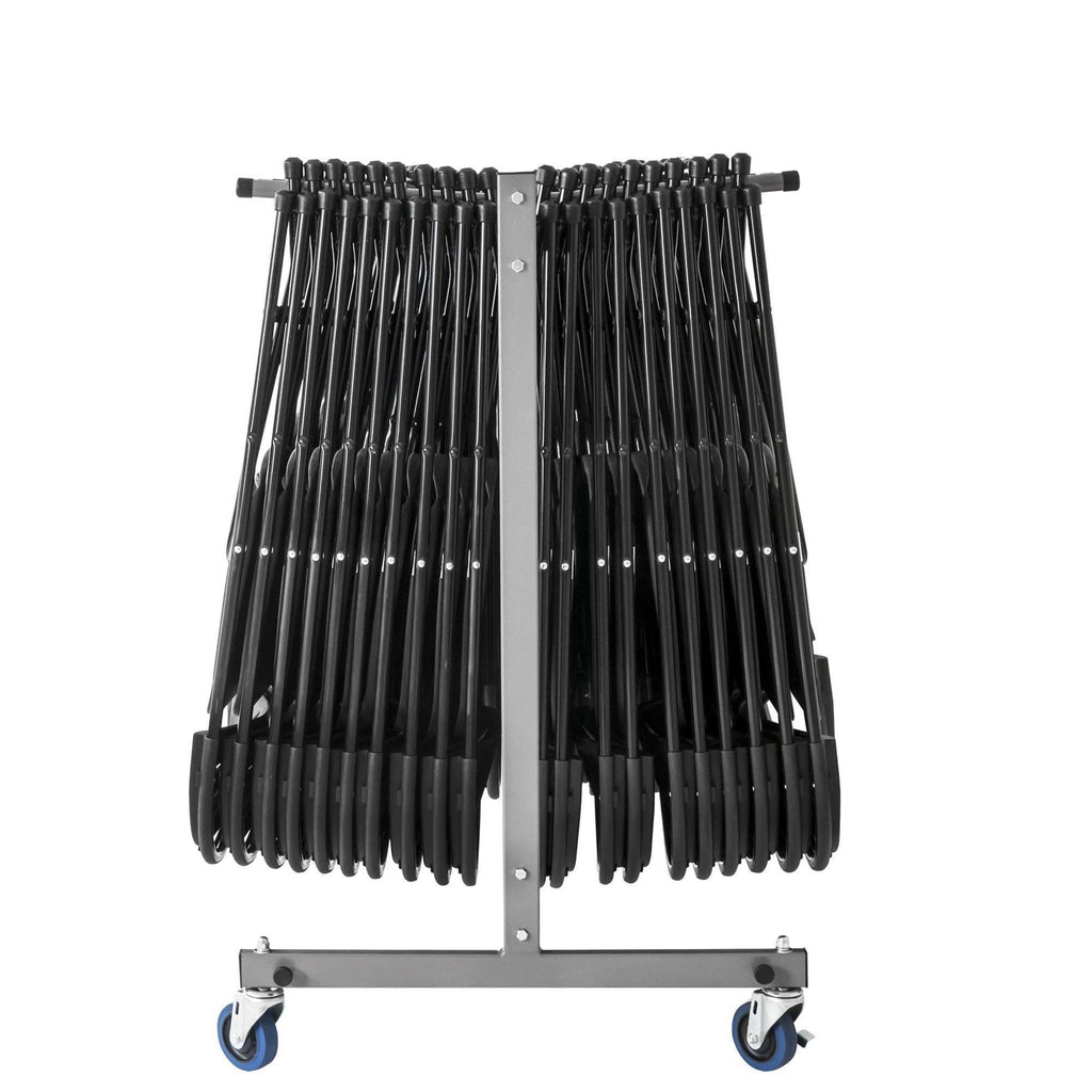 Gray Heavy Duty Folding Chair Trolley Cart N634