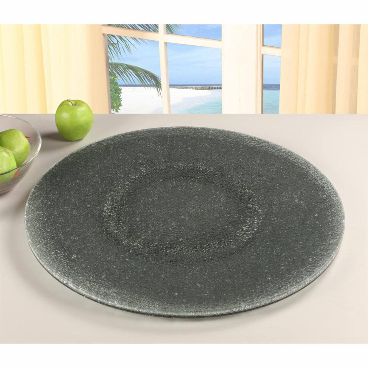 Gray Sandwich Glass Lazy Susan X153457