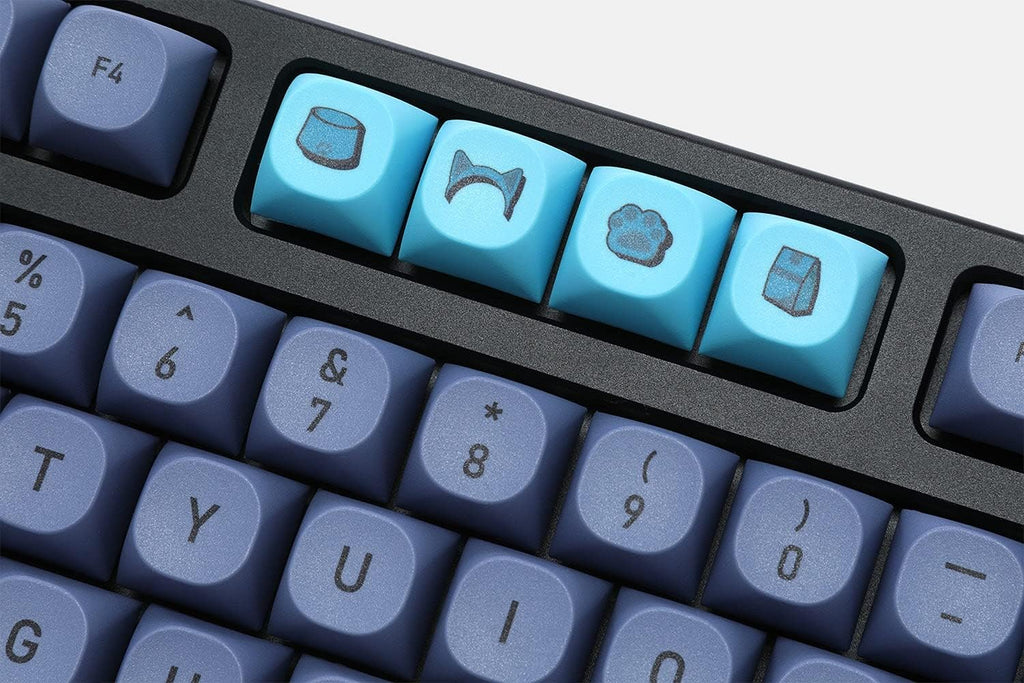 Blue Cat Ma Keycaps Kits for Mechanical Keyboard with 104 68 Number Keys with Dye-subbed Pbt Material F58950