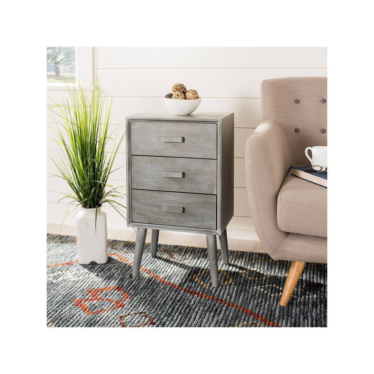3 Drawer Slate Grey Chest G50160