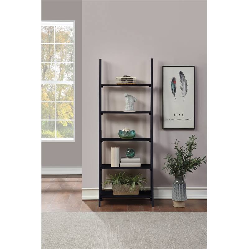 Black Ladder Bookcase Y948