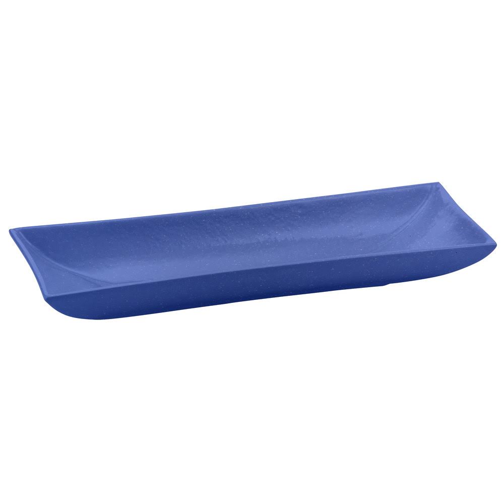 18x22 x 6x22 Blue Speckle Cast Aluminum Rectangular Platter G8740
