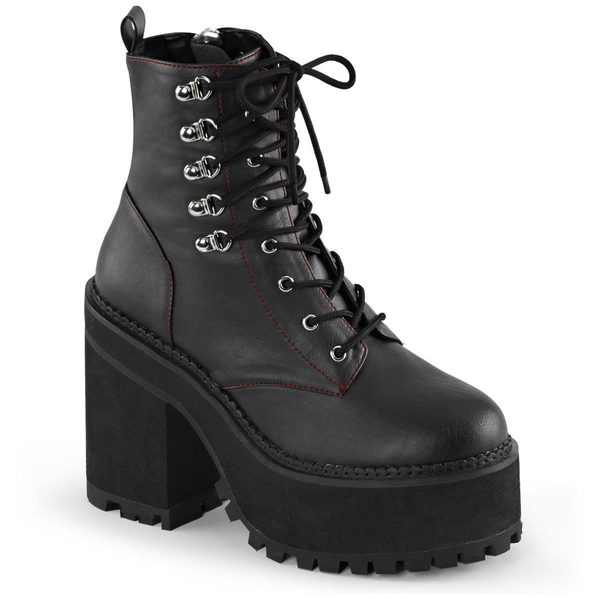 Black Vegan Leather Shoes H15888
