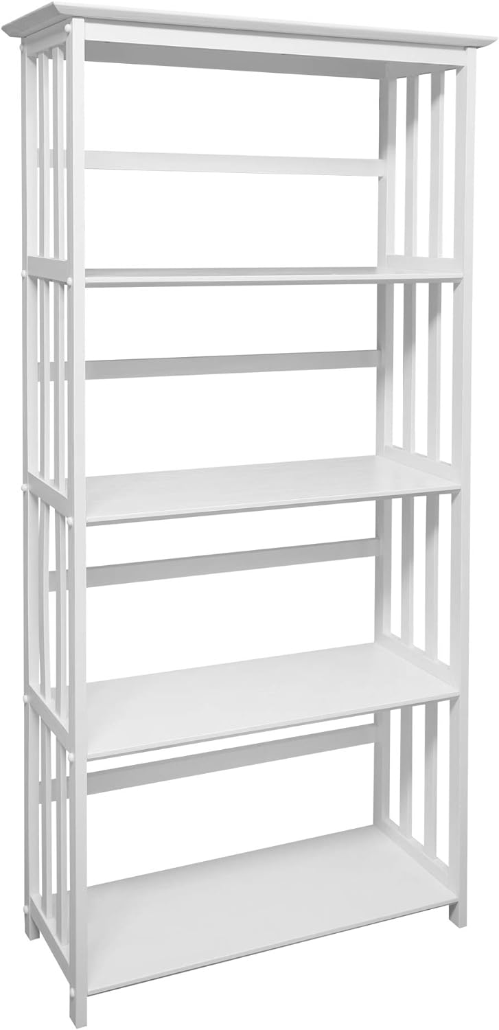 Espresso 5-Shelf Bookcase Pack of 2 W421415