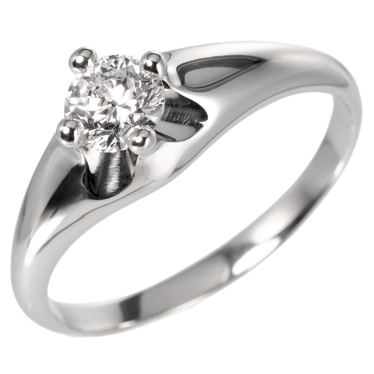 Solitaire Ring Platinum Diamond A2165