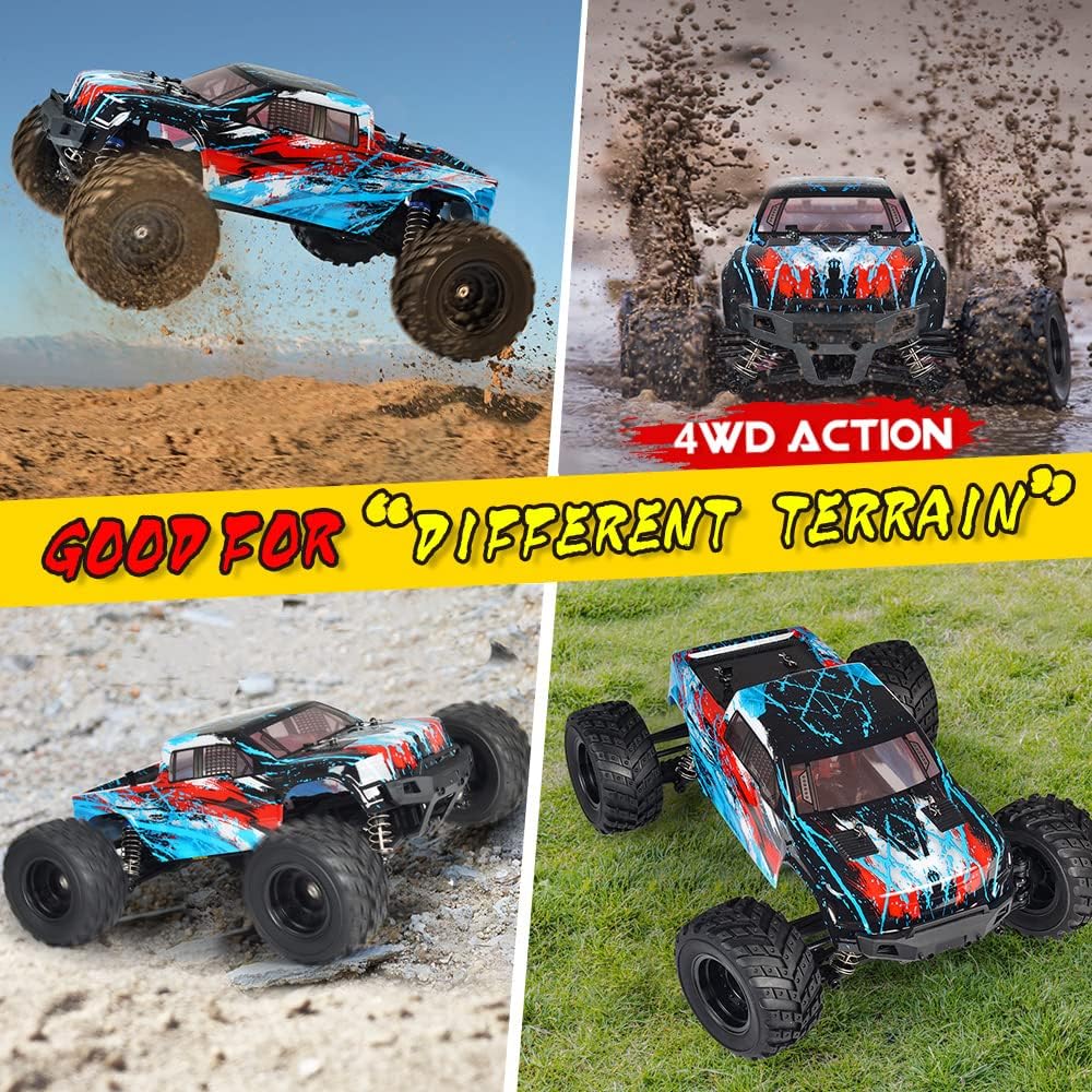 1:12 Scale 4x4 Off Road RC Monster Truck with 2 Rechargeable Batteries A9305
