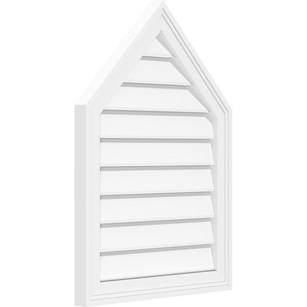 Peaked Top Surface Mount PVC Gable Vent Y9454