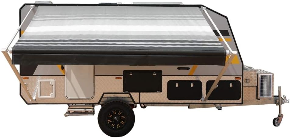 Blue Fade 13 x 8 Ft Retractable RV Trailer Awning H806767