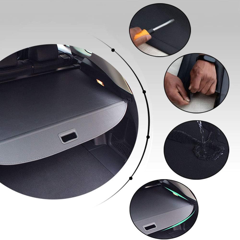 Retractable Cargo Cover for Hyundai Tucson Black O248490