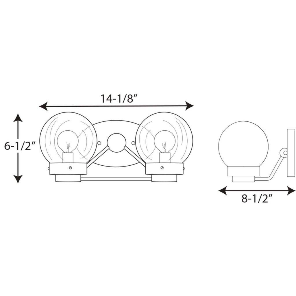 Black Two-Light Bath K61138
