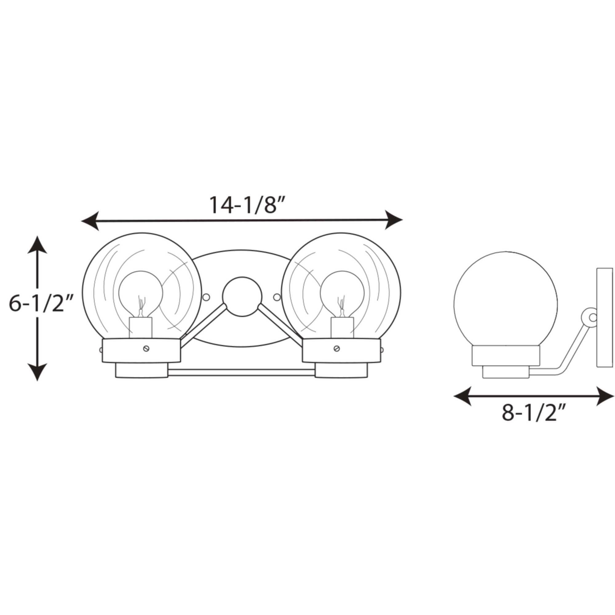 Black Two-Light Bath K61138
