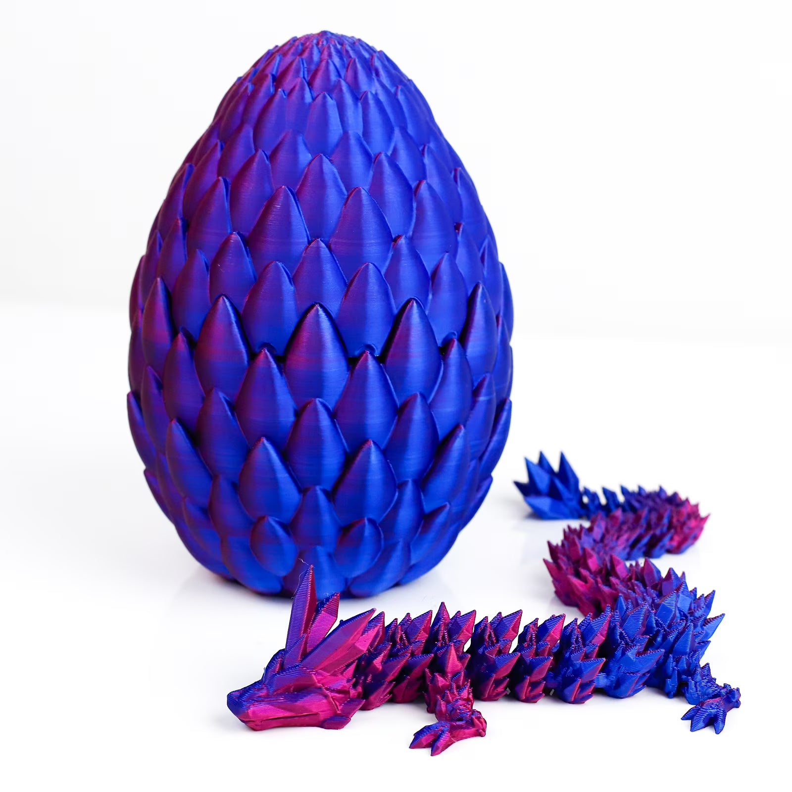 3D Printed Articulated Dragon Egg Fidget Toy N65589