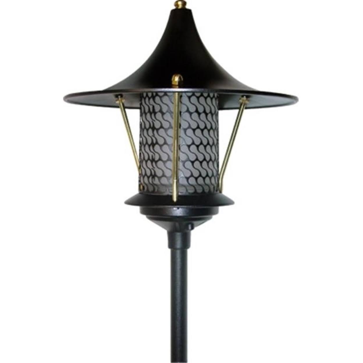 Black Cast Aluminum Pagoda Light with 0.50 in. Base K7127