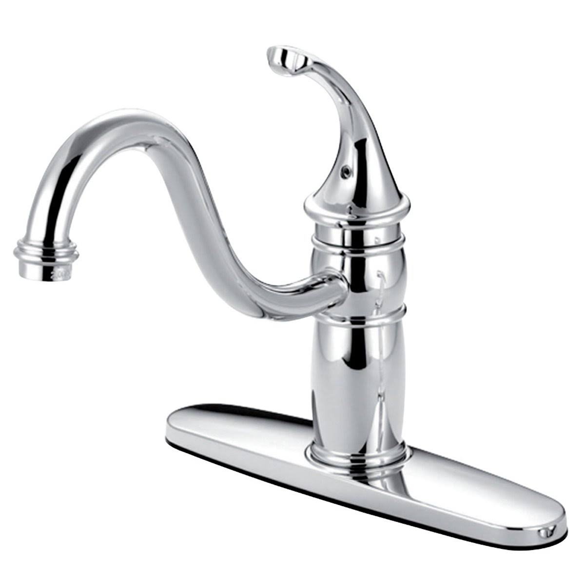 8x22 Centerset Kitchen Faucet, Brushed Nickel F365