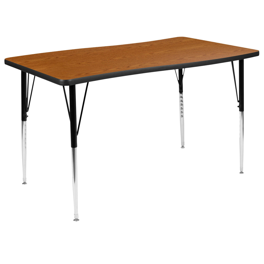 Rectangular Oak Laminate Activity Table R56086