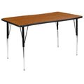 Rectangular Oak Laminate Activity Table R56086
