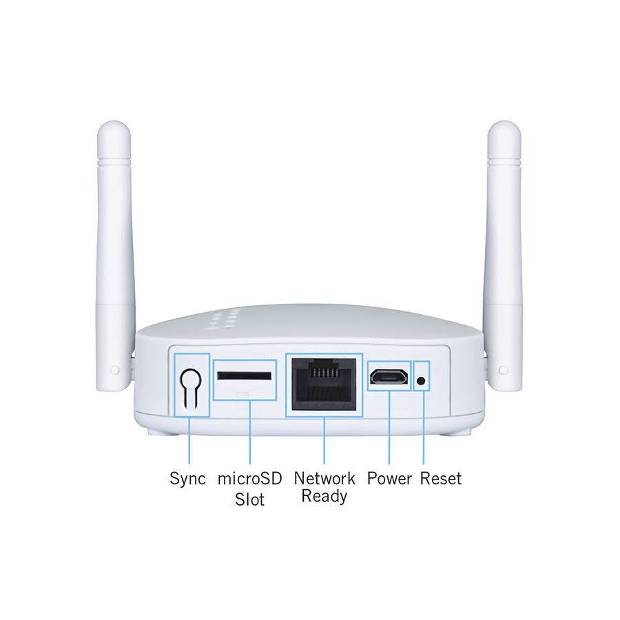 4 Channel 1080p HD Wireless Gateway with 16GB microSD Card and 2 AC Powered Indoor Wireless Cameras S123614