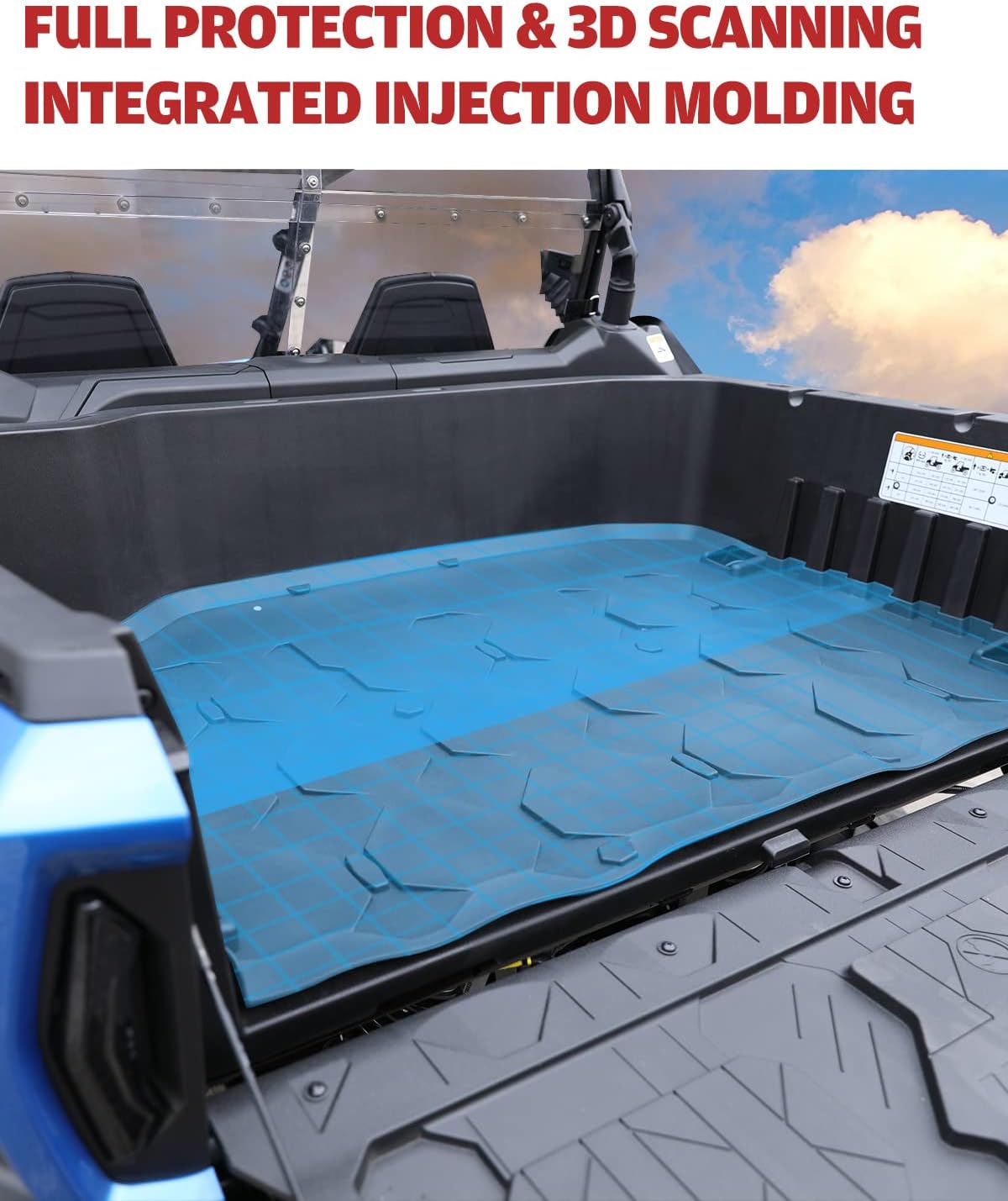Black TPE Rubber Cargo Bed Mat Liner G66184