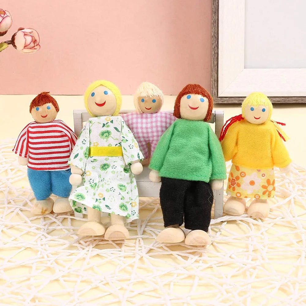 7pcs Wooden Doll Family Educational Toys G82048