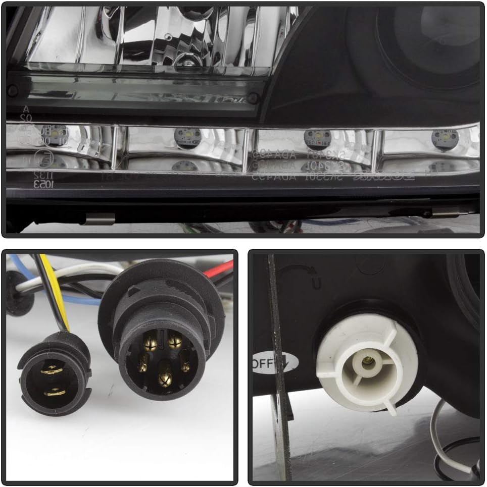 Black Housing Projector Headlights Headlamps Assembly I94446