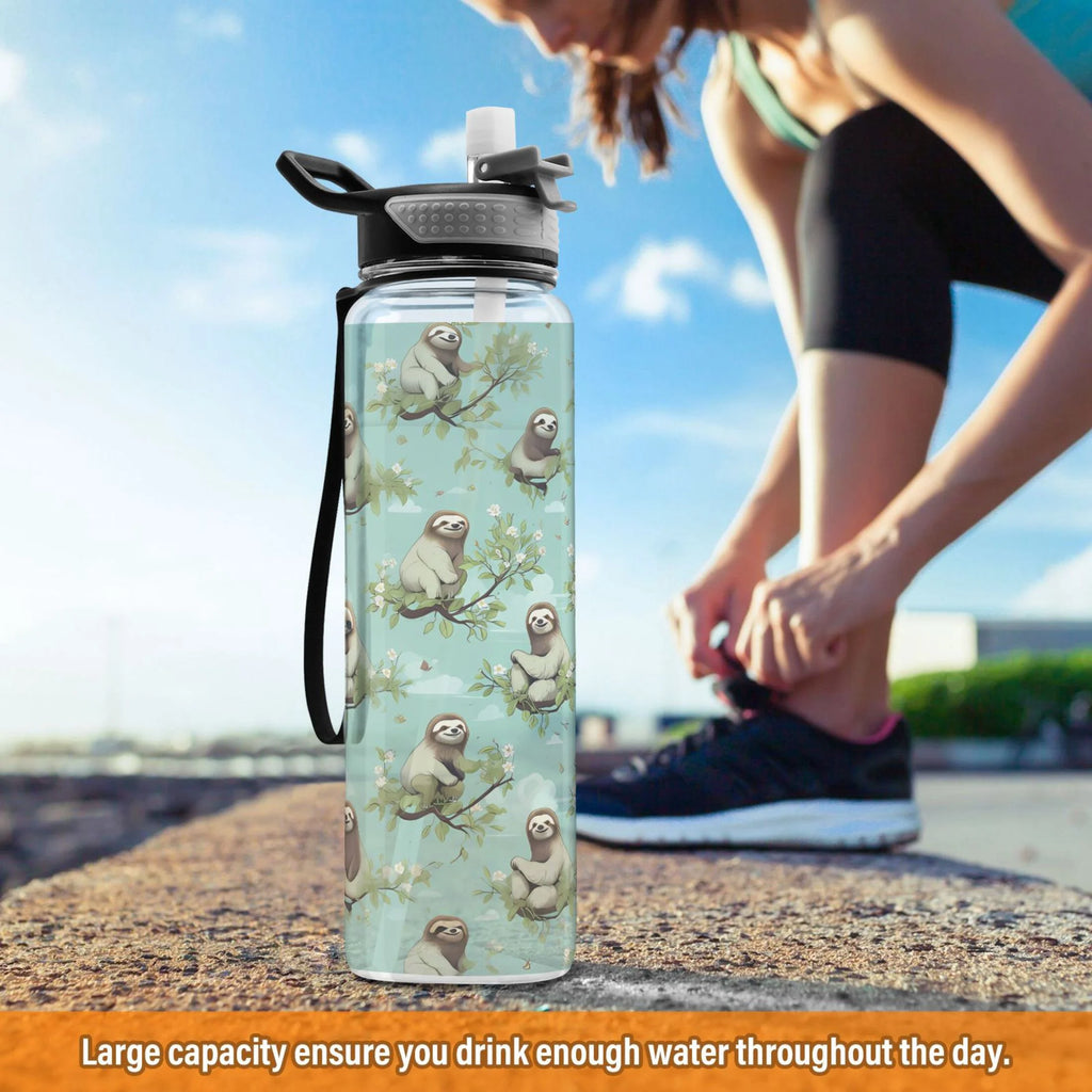 32oz Tritan Leakproof Clear Sports Water Bottle F95979