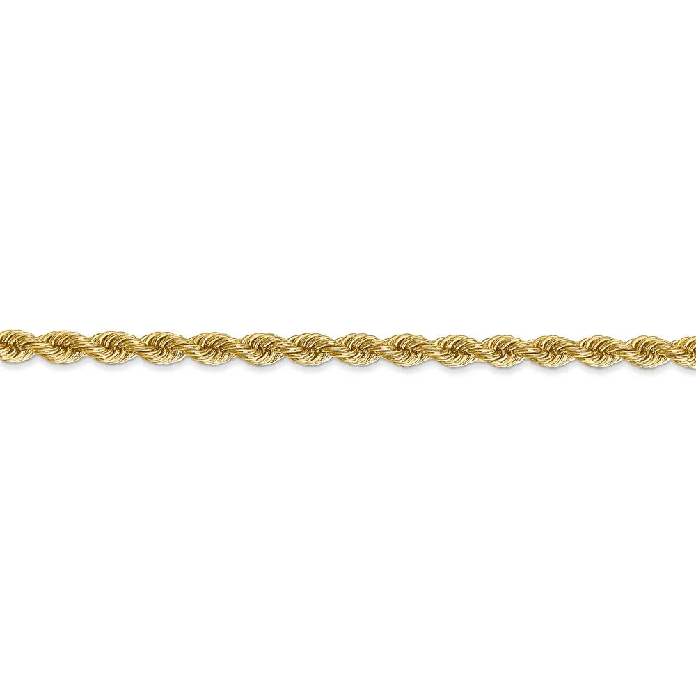Real 14kt Yellow Gold 18 inch Rope Chain with Lobster Clasp P161495