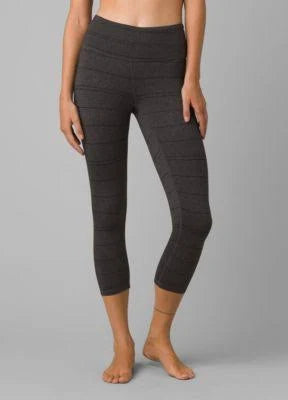 Charcoal Stripe Capri I18316