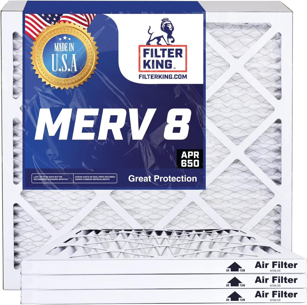 20.5x66x1 MERV 8 Pleated HVAC Air Filter 4-PACK A323