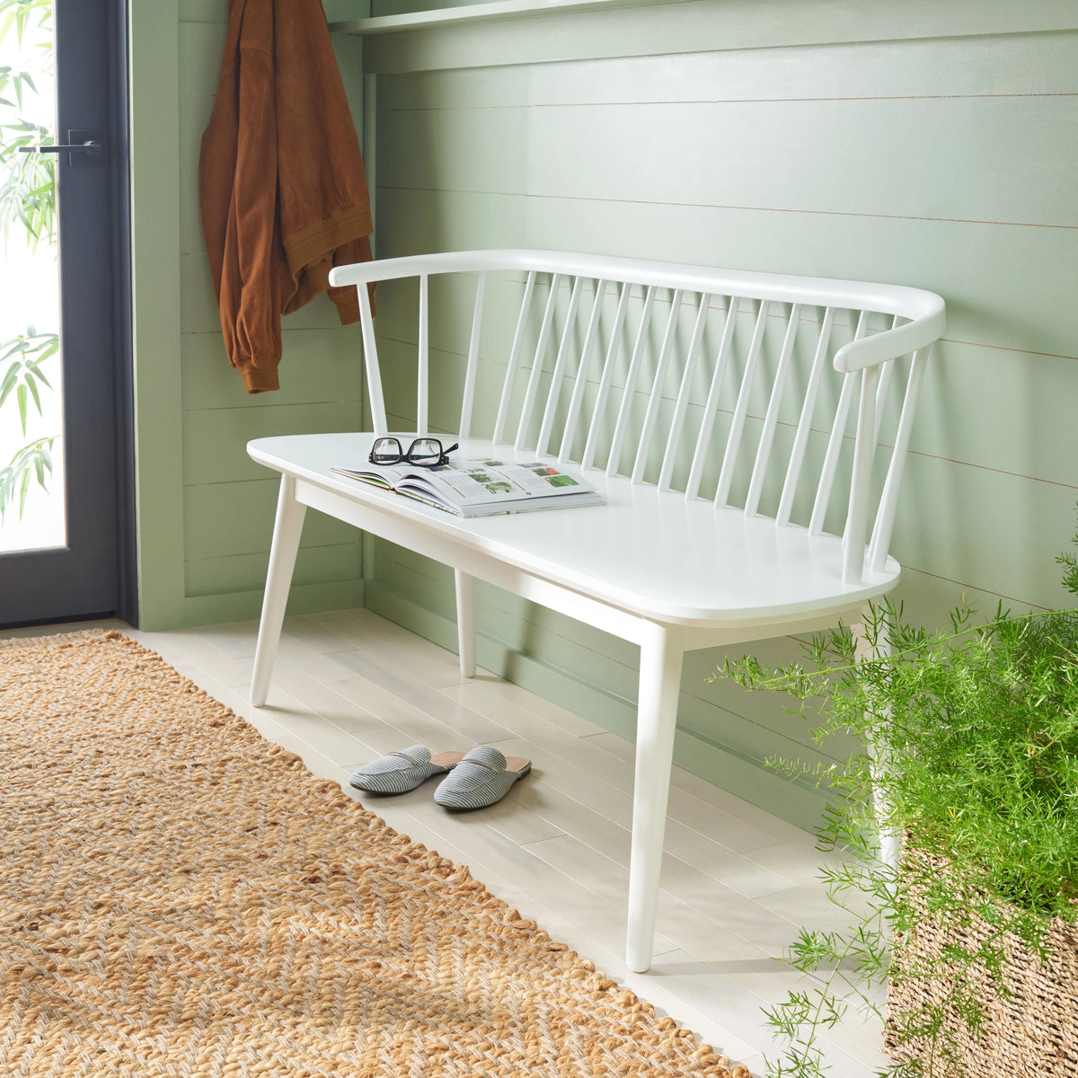 Spindle Bench, White K6627