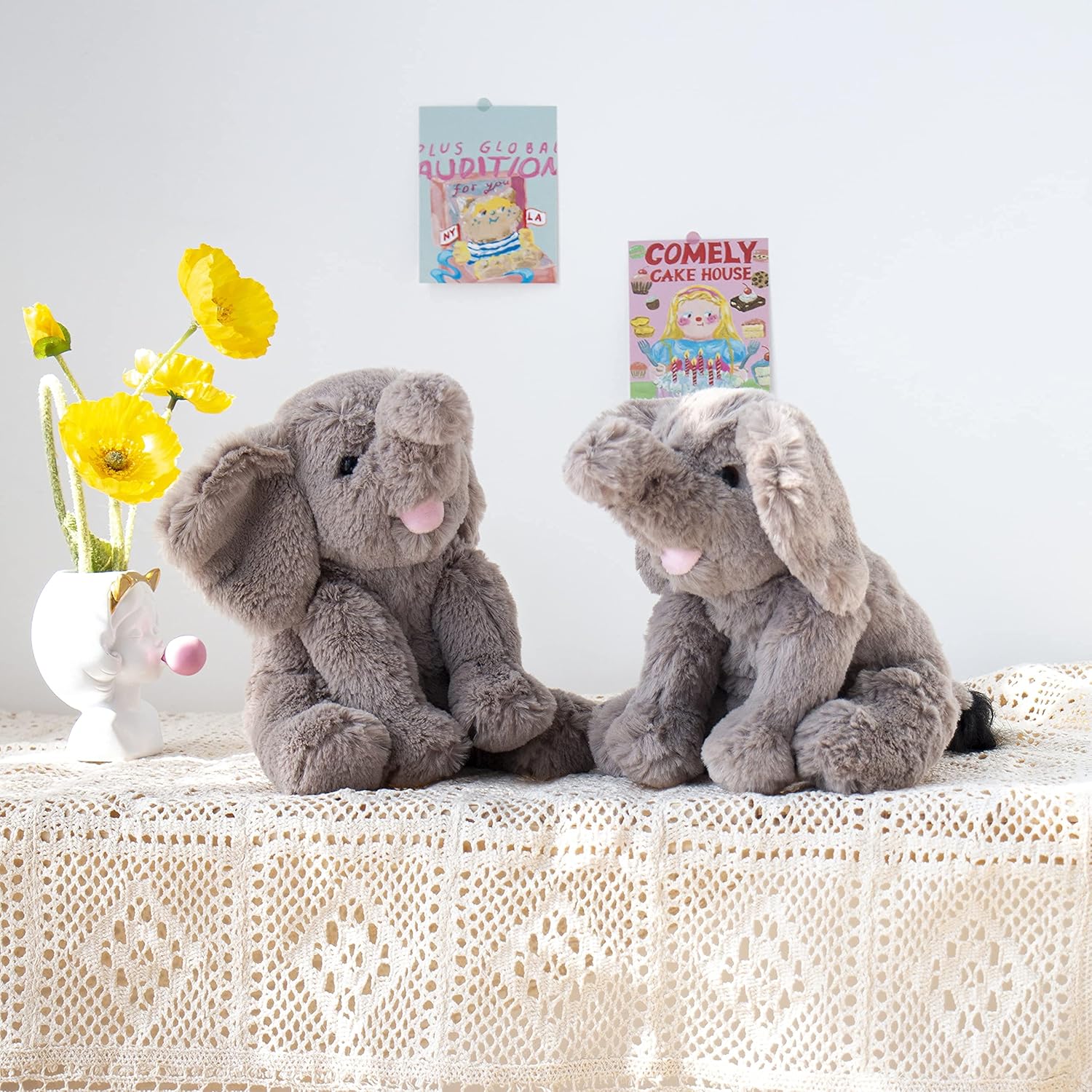 Gray 9'' Plush Stuffed Animal Toy Z96183