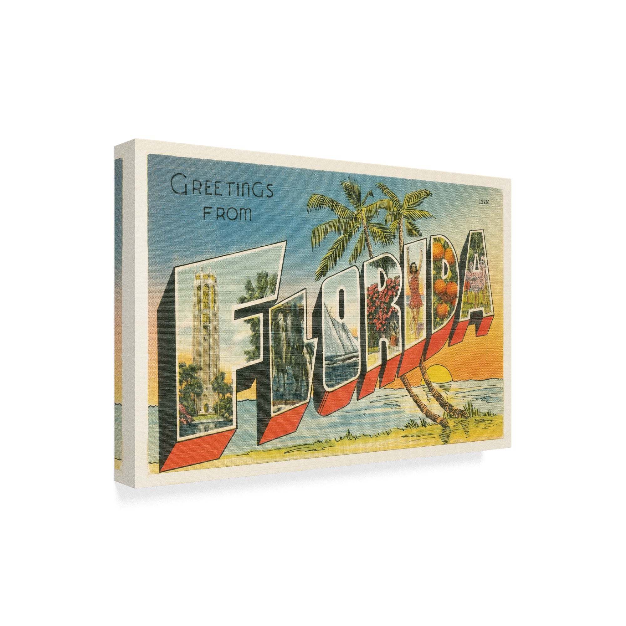 Greetings from Florida Canvas Art M81969