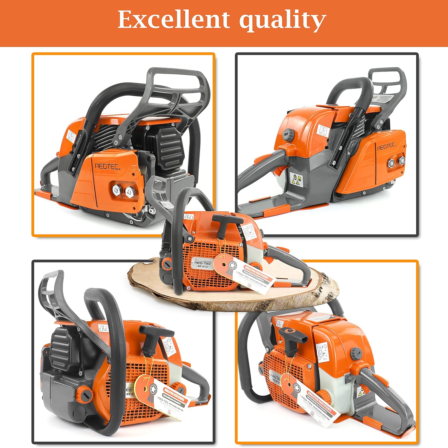 72cc Gas Chainsaw Powerhead with NGK Spark Plug F11111