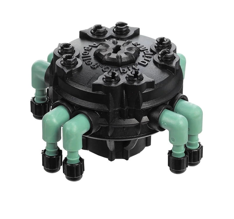 Adjustable Flow 8-Port Micro Water Drip Manifold for 1/4" Tube O77707