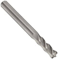 1x22 Diameter 4 Flute Bright Uncoated Carbide End Mill with .030x22 Radius G67920