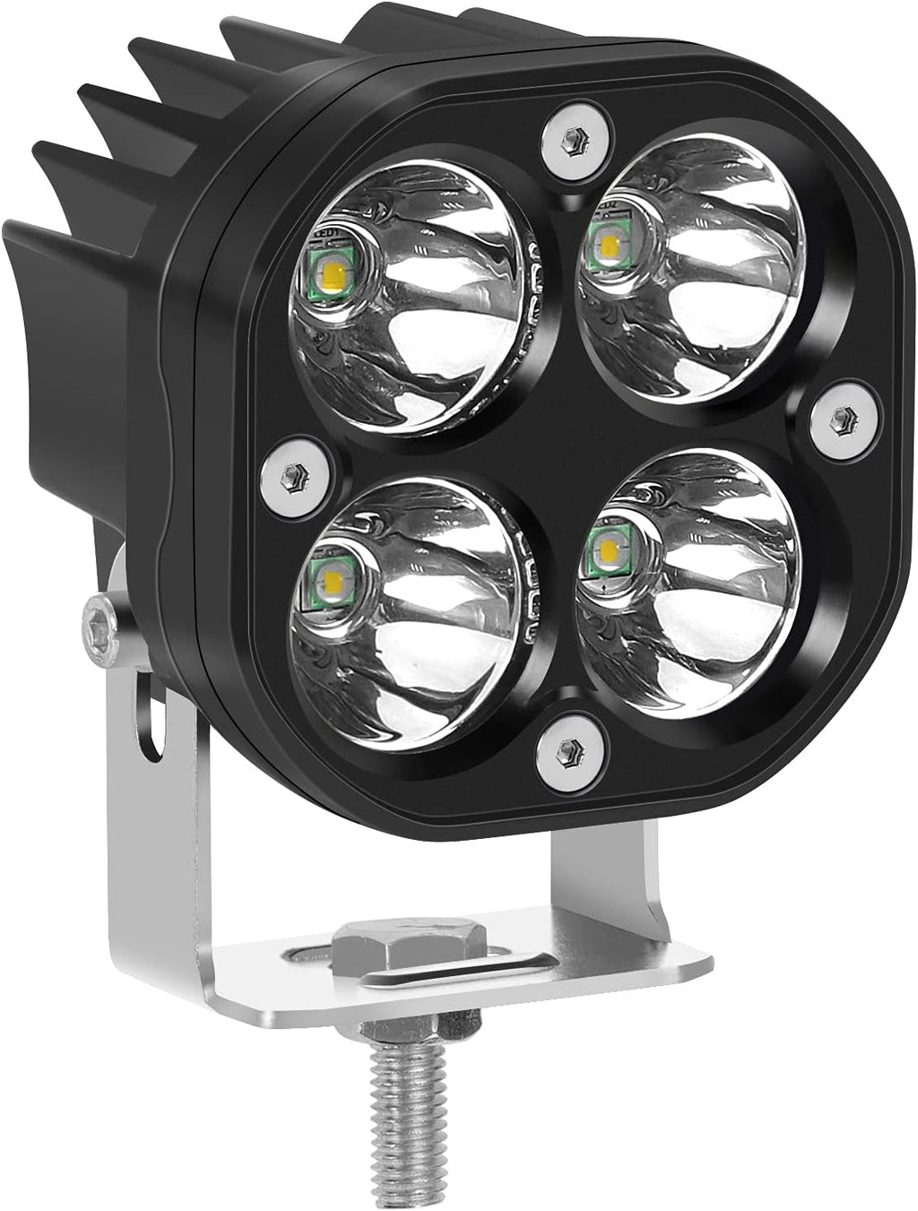 40W CREE LED Work Light Square Spotlight Light Pods IP67 Waterproof Pack of 2 P80449