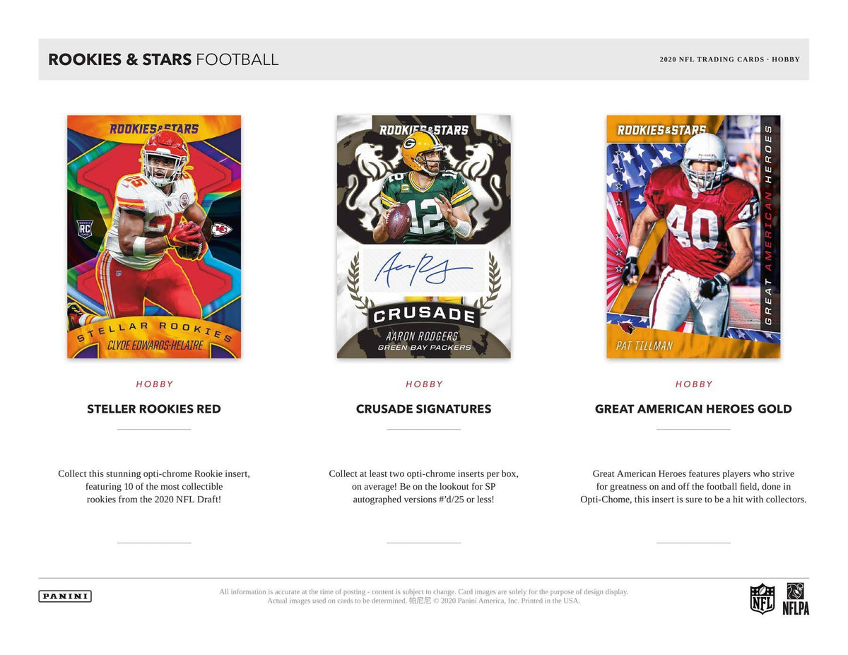 2020 Panini Football Trading Card Hobby Pack E140