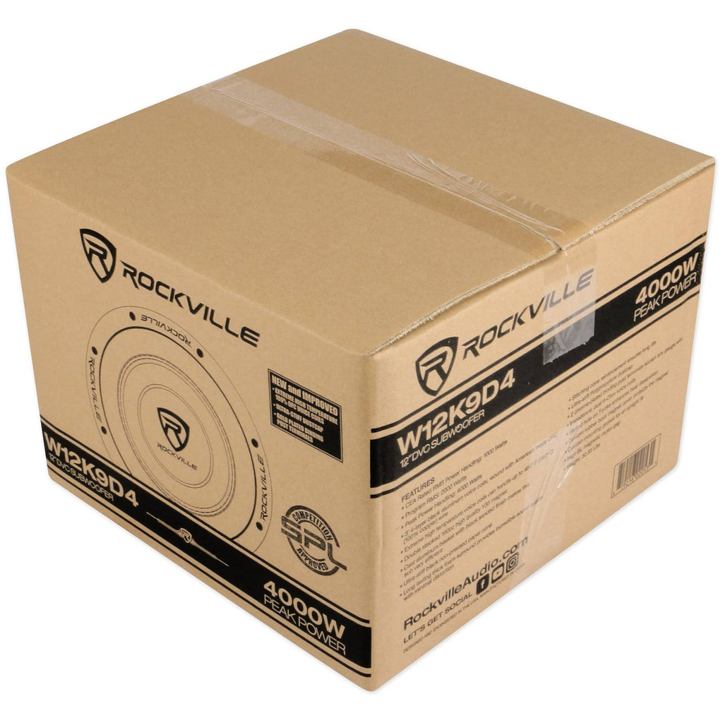 12 4000W Car Audio Subwoofer Dual 4-Ohm K6825