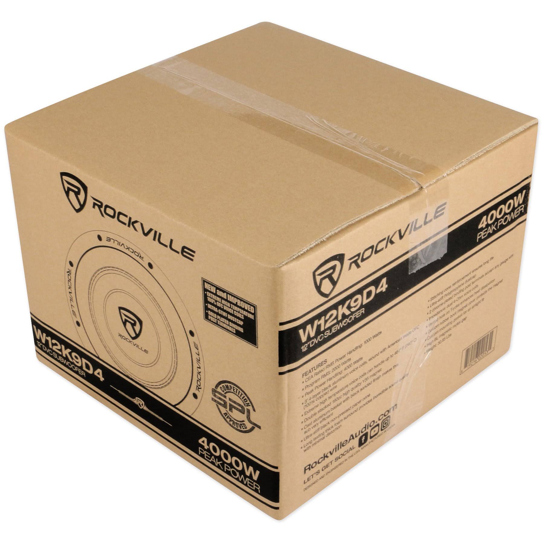 12 4000W Car Audio Subwoofer Dual 4-Ohm K6825