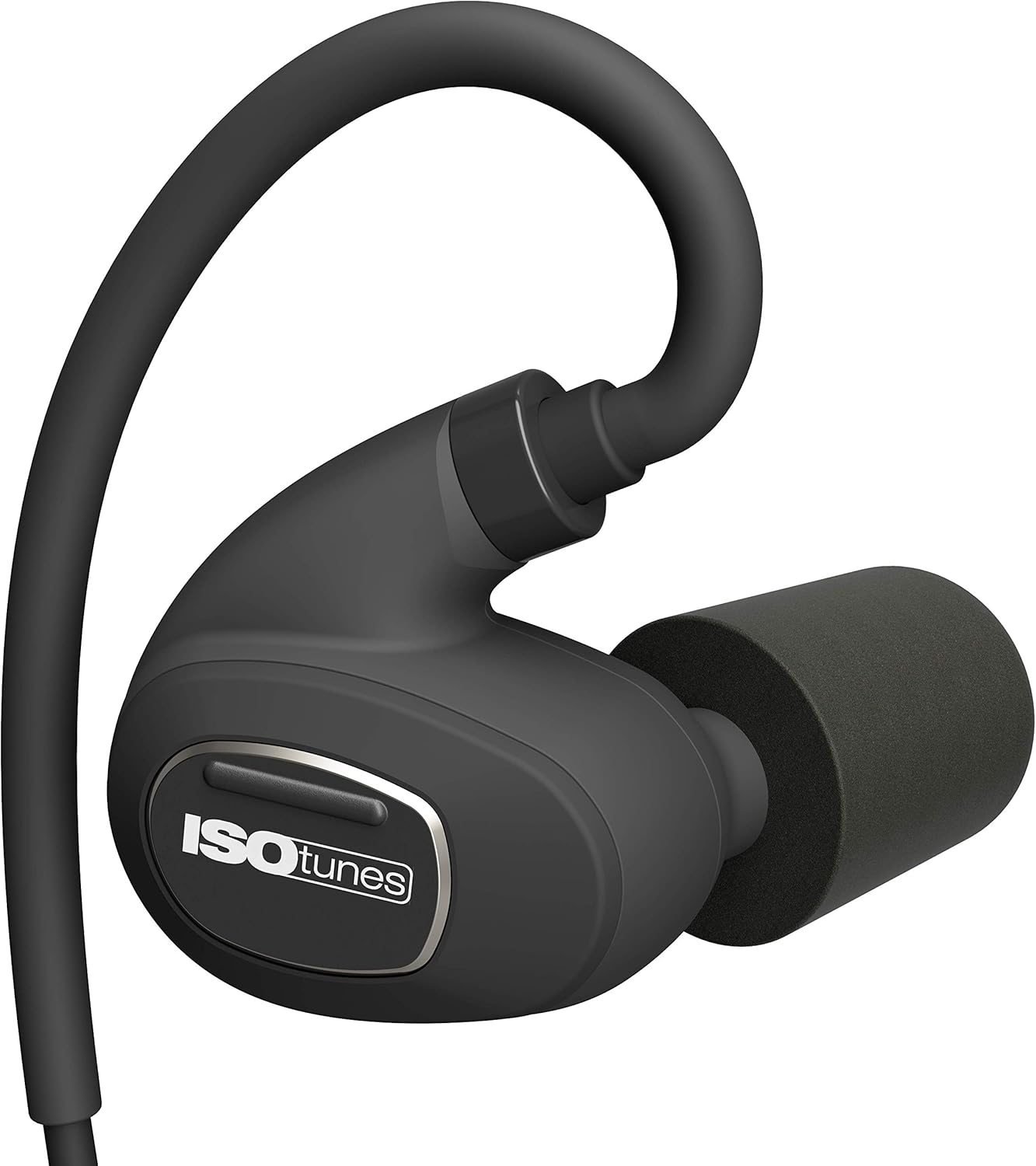 Matte Black Bluetooth Earplug Headphones with 27 dB Noise Reduction E563455